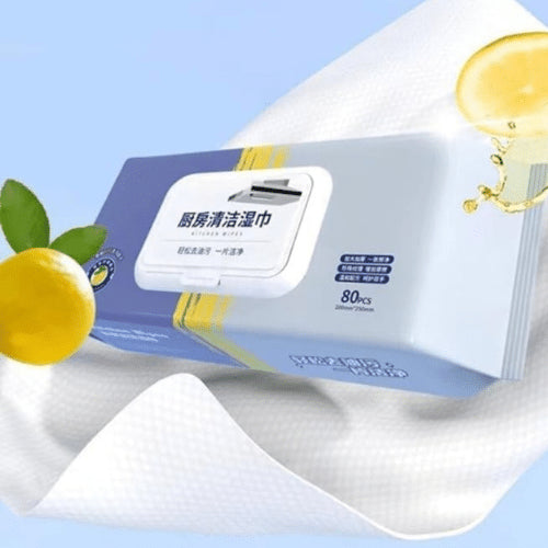 مناديل مبللة قوية لإزالة الدهون والزيوت من الأسطح والاطباق وايبس 80 منديل