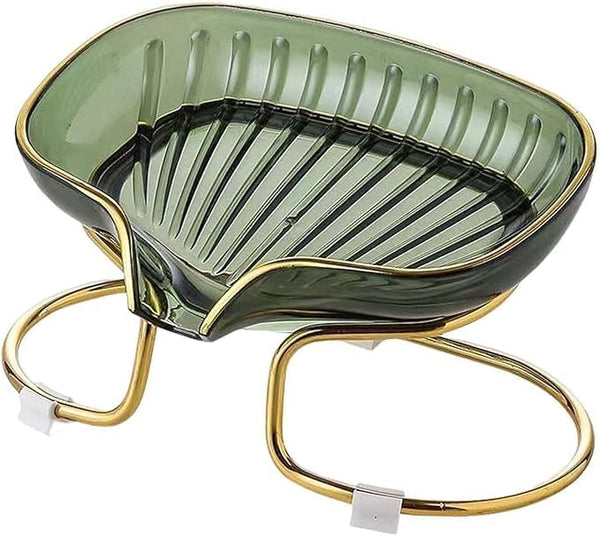 صبانة معدنية على شكل قوقعة – حامل صابون جاف للحمام والمطبخ